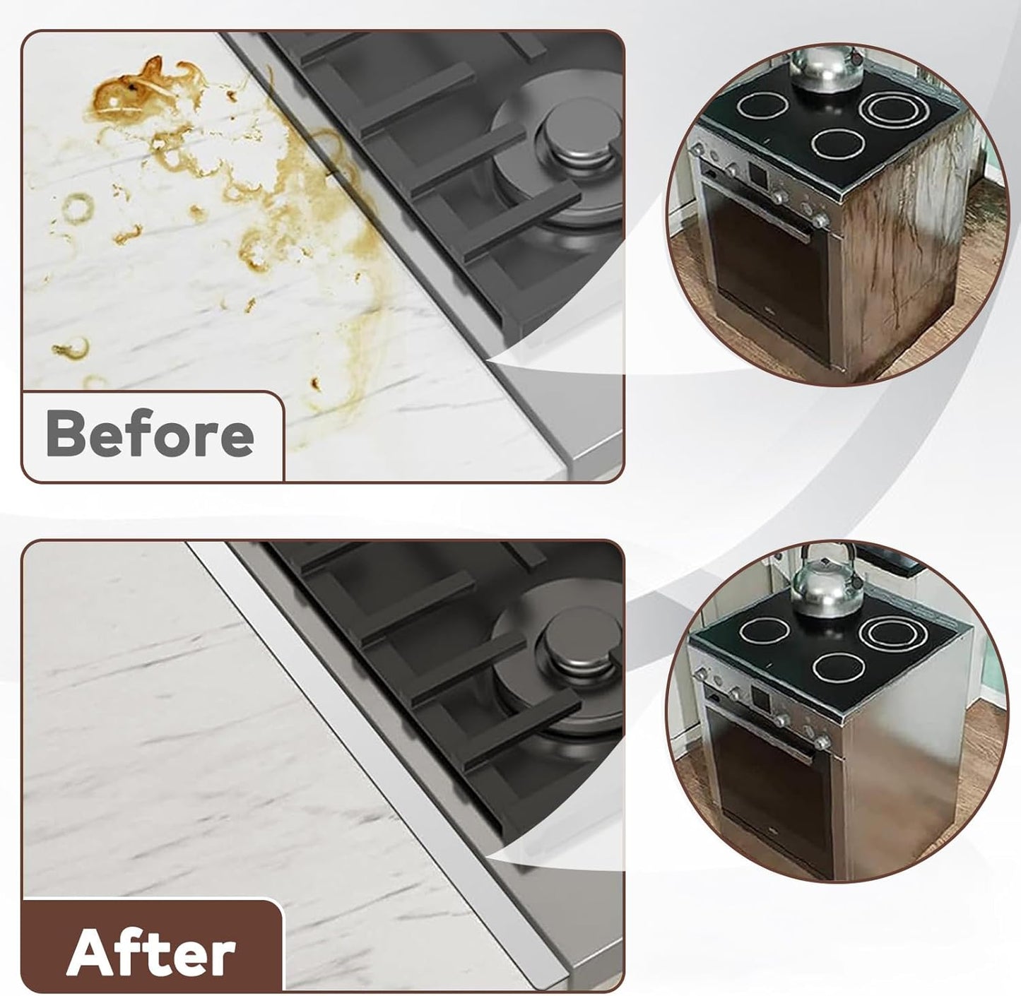 Extendable Stainless Steel Stove Gap Filler | 35cm-69cm