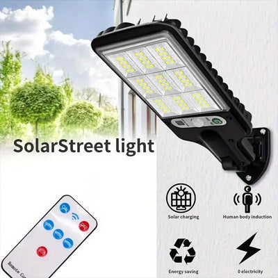 Solar Outdoor Lights, 4-Pack 6000 Lumens 108COB LED Solar-Powered Motion Sensor Wall Lamp