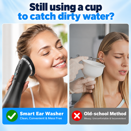Electric Ear Cleaning Kit - Rechargeable Earwax Removal Tool with 2-in-1 Built-in Waste Tank, IP67 Waterproof Rating