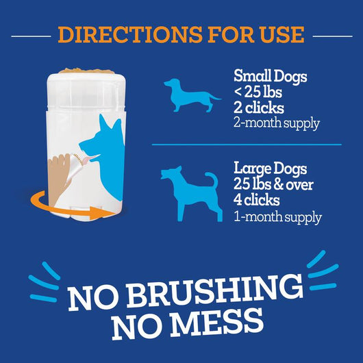 Twist+Lick Dental Gel for Dogs - Cleans Whitens Brightens - Mess-Free Dental Care