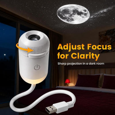 USB Star Sky Projector Lamp 24 Discs, Mini Galaxy Night Light for Bedroom