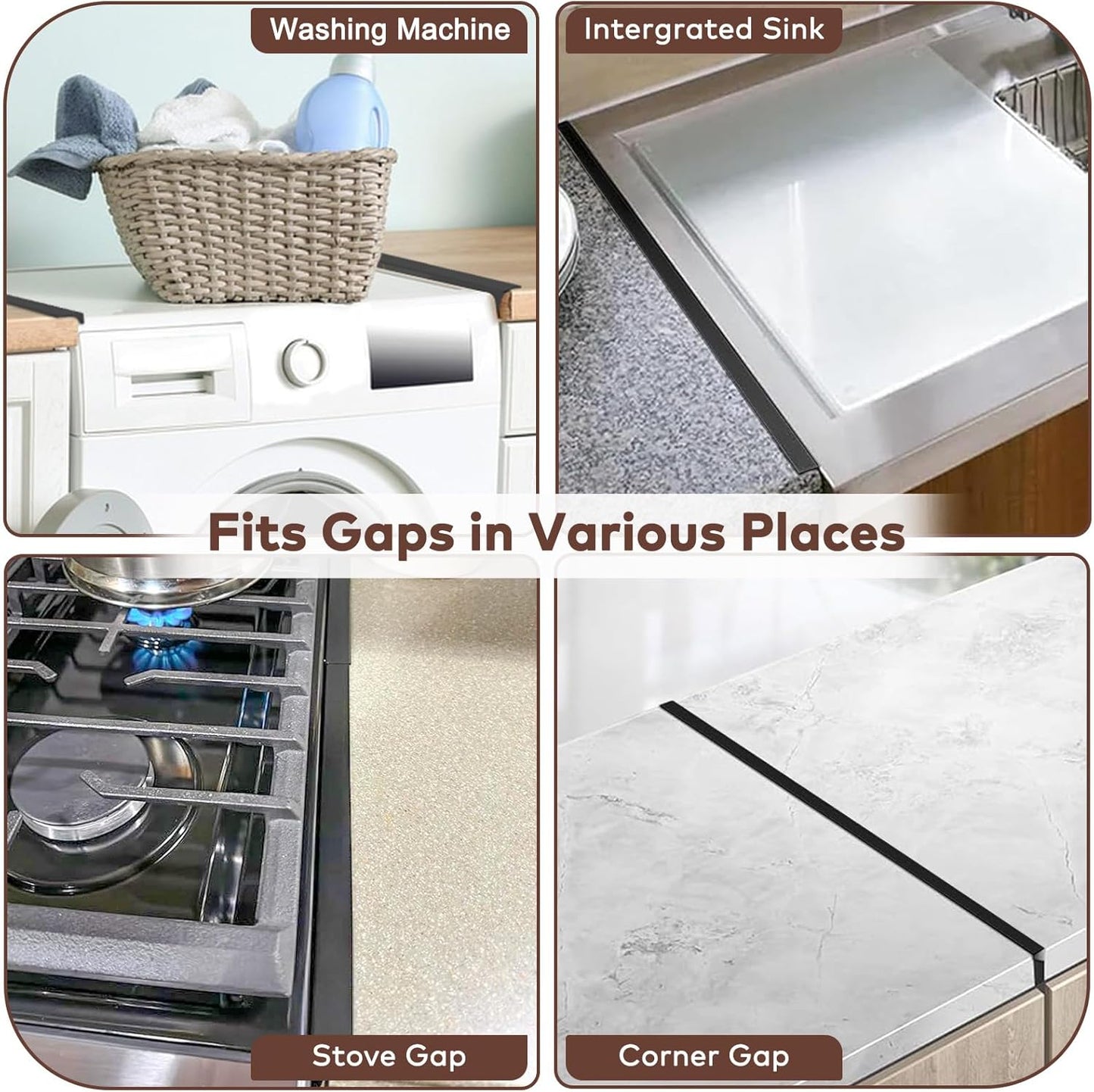 Extendable Stainless Steel Stove Gap Filler | 35cm-69cm