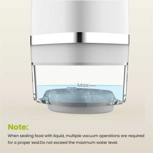 Vacuum Sealer for Food with Visible Water Tank, 10 Reusable Bags,Powerful Suction, Handheld Rechargeable