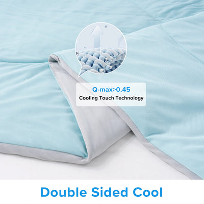 One Cold Sense Reversible Cold Effect Cooling Blanket, Summer Cooling Blanket for Hot Sleepers and Night Sweats