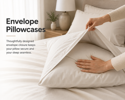Inscentive - 400TC Bamboo Quilt/Duvet Cover 4 Piece Set – Deep Pocket, Silky Soft & Temperature Regulating
