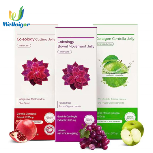Advanced Wellness Jelly | Daily Beauty & Weight Management Support | Chia Seeds, Collagen & Garcinia Cambogia