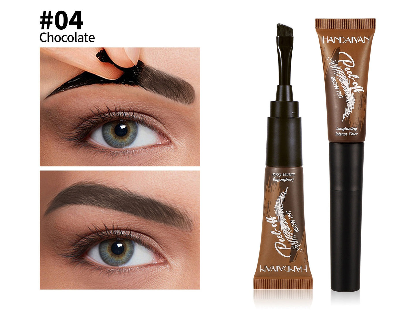 Peel-Off Brow Tint – Semi-Permanent Long Lasting Waterproof Eyebrow Gel