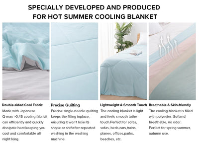 One Cold Sense Reversible Cold Effect Cooling Blanket, Summer Cooling Blanket for Hot Sleepers and Night Sweats