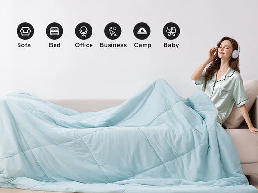 One Cold Sense Reversible Cold Effect Cooling Blanket, Summer Cooling Blanket for Hot Sleepers and Night Sweats