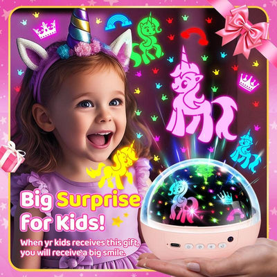 360° Rotating Kids Galaxy Projector – Remote Controlled Night Light with 3 Film Discs
